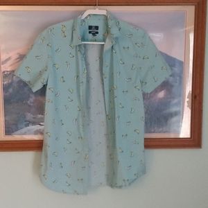 George men's button up short sleeve